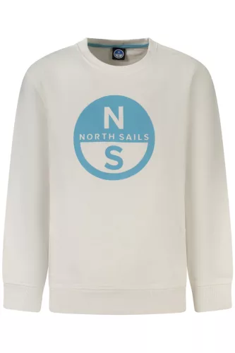 NORTH SAILS GYERMEK CIPZÁRAS PULÓVER, FEHÉR