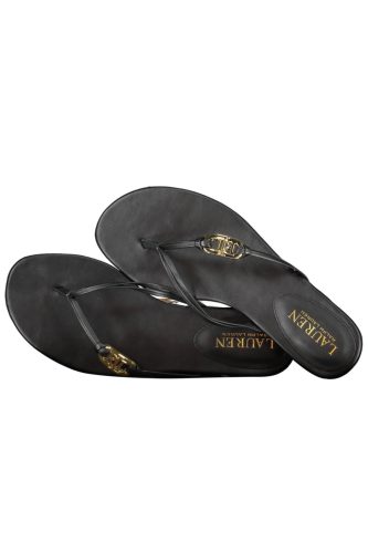 RALPH LAUREN FEKETE NŐI PAPUCS