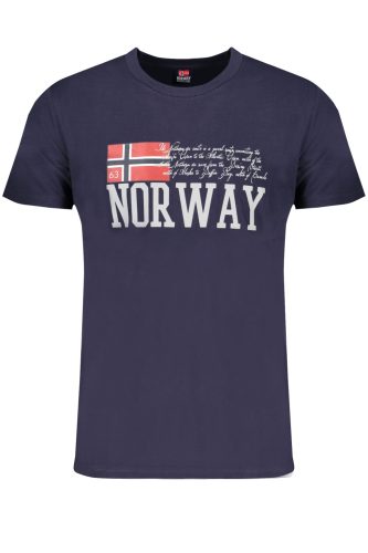NORVÉGIA 1963 FÉRFI RÖVID UJJÚ PÓLÓ, KÉK