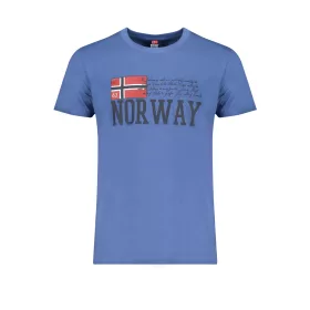 NORVÉGIA 1963 FÉRFI RÖVID UJJÚ PÓLÓ, KÉK