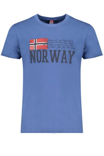 NORVÉGIA 1963 FÉRFI RÖVID UJJÚ PÓLÓ, KÉK