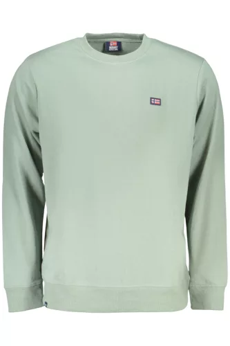 NORWAY 1963 FÉRFI CIPZÁROS PULÓVER, ZÖLD