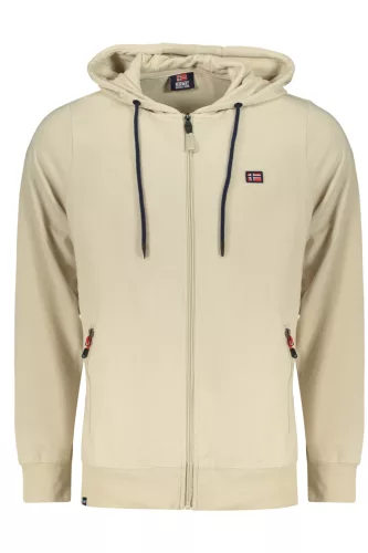 NORWAY 1963 FÉRFI BÉZS CIPZÁROS PULÓVER