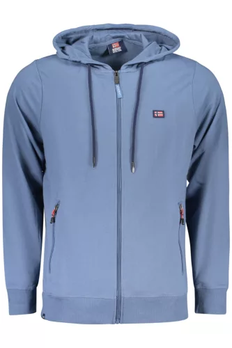 NORWAY 1963 FÉRFI KÉK CIPZÁROS PULÓVER