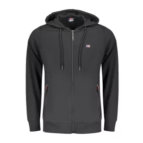 NORWAY 1963 FÉRFI FEKETE CIPZÁROS PULÓVER