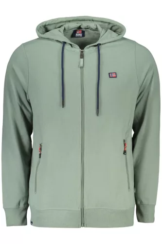 NORWAY 1963 FÉRFI ZÖLD CIPZÁROS PULÓVER