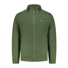 NORWAY 1963 FÉRFI ZÖLD CIPZÁROS PULÓVER