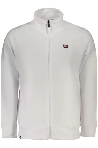 NORVÉGIA 1963 FÉRFI FEHÉR CIPZÁROS PULÓVER