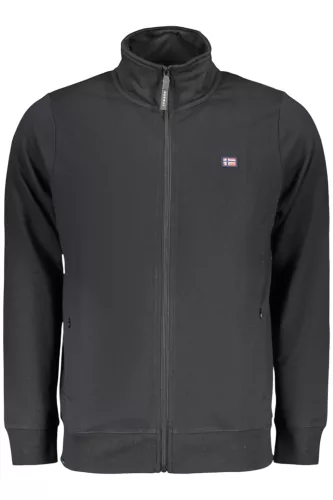 NORWAY 1963 FÉRFI FEKETE CIPZÁROS PULÓVER