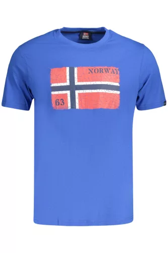 NORVÉGIA 1963 FÉRFI RÖVID UJJÚ PÓLÓ, KÉK