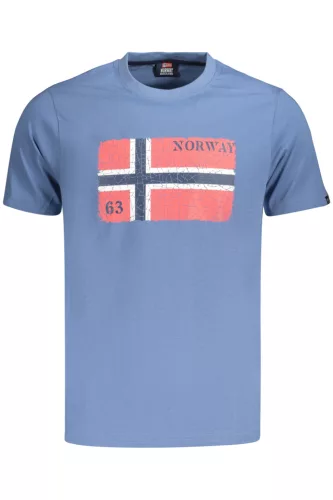 NORVÉGIA 1963 FÉRFI RÖVID UJJÚ PÓLÓ, KÉK
