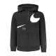 NIKE GYEREK FEKETE CIPZÁROS PULÓVER