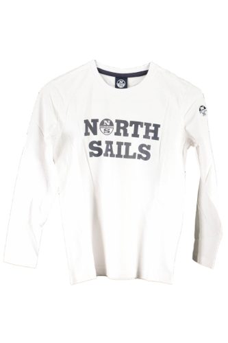 NORTH SAILS WHITE, HOSSZÚ UJJÚ GYERMEK PÓLÓ