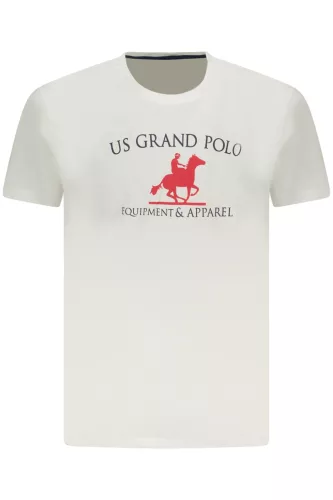 US GRAND FÉRFI RÖVID UJJÚ PÓLÓ, FEHÉR