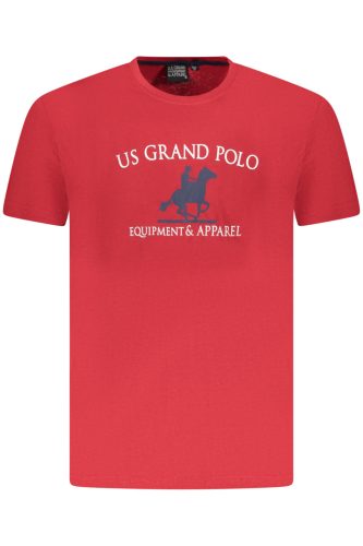US GRAND POLO FÉRFI RÖVID UJJÚ PÓLÓ, PIROS