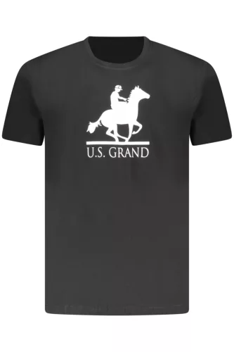 US GRAND FÉRFI FEKETE RÖVID UJJÚ PÓLÓ
