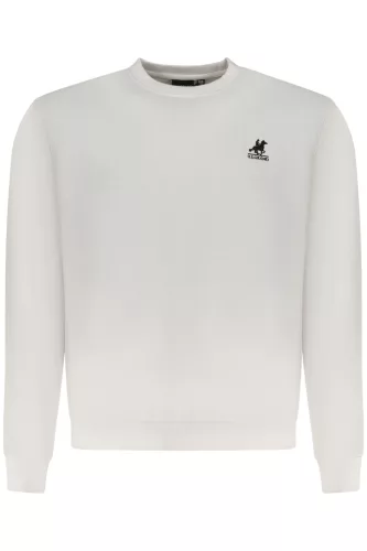 US GRAND FÉRFI FEHÉR CIPZÁROS PULÓVER