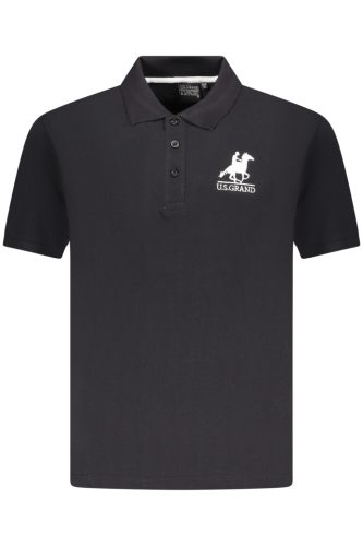 US GRAND POLO FÉRFI RÖVID UJJÚ PÓLÓ, FEKETE