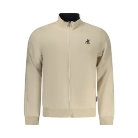 US GRAND FÉRFI BÉZS SZÍNŰ, CIPZÁROS PULÓVER