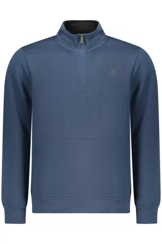 US GRAND FÉRFI KÉK CIPZÁROS PULÓVER