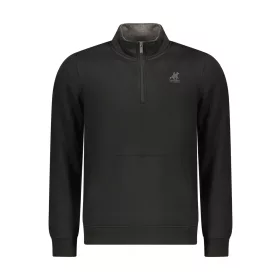 US GRAND FÉRFI FEKETE CIPZÁROS PULÓVER