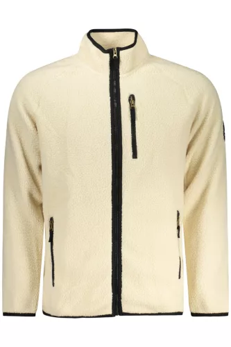 US GRAND FÉRFI FEHÉR CIPZÁROS PULÓVER