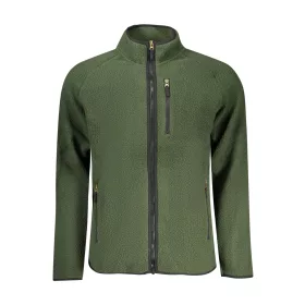 US GRAND ZÖLD CIPZÁROS FÉRFI PULÓVER