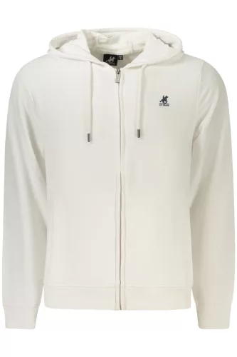 US GRAND FÉRFI FEHÉR CIPZÁROS PULÓVER