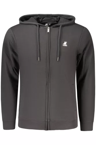 US GRAND FÉRFI FEKETE CIPZÁROS PULÓVER