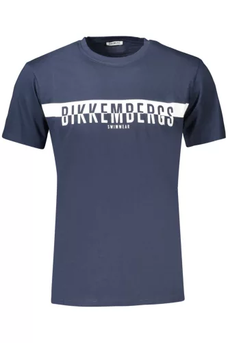BIKKEMBERGS FÉRFI RÖVID UJJÚ PÓLÓ, KÉK