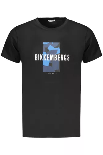BIKKEMBERGS FÉRFI RÖVID UJJÚ PÓLÓ FEKETE