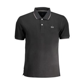 LA MARTINA FÉRFI RÖVID UJJÚ PÓLÓ FEKETE