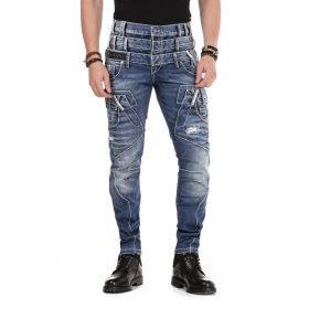 CIPO & BAXX KÜLÖNLEGES TRIPLA DEREKÚ FÉRFI FARMERNADRÁG CD466 BLUE   CIPO & BAXX KÜLÖNLEGES TRIPLA DEREKÚ FÉRFI FARMERNADRÁG CD466 BLUE