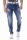 CD796 CIPO & BAXX DIVATOS FÉRFI FARMERNADRÁG BLUE