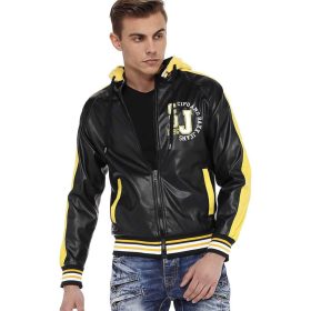 CIPO & BAXX DIVATOS MŰBŐR KABÁT CJ237BLACK CIPO & BAXX DIVATOS MŰBŐR KABÁT CJ237BLACK