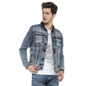 CIPO&BAXX DIVATOS FÉRFI FARMERKABÁT CJ250BLUE