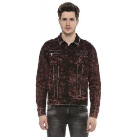 CIPO&BAXX DIVATOS FÉRFI FARMERKABÁT CJ251BURGUNDY