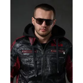 CIPO & BAXX DIVATOS MŰBŐR KABÁT CJ284 BLACK