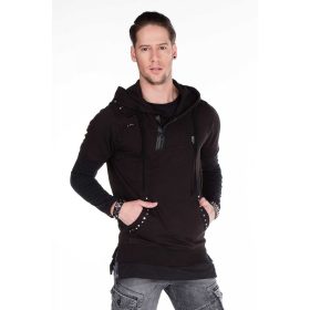 CIPO & BAXX DIVATOS FÉRFI PULÓVER CL236BLACK