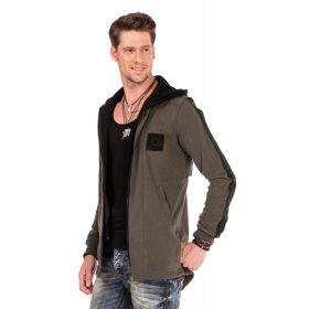 CIPO & BAXX DIVATOS FÉRFI KAPUCNIS PULÓVER CL305 KHAKI CIPO & BAXX DIVATOS FÉRFI KAPUCNIS PULÓVER CL305 KHAKI