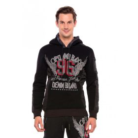 CIPO & BAXX FÉRFI KAPUCNIS PULÓVER CL358BLACK CIPO & BAXX FÉRFI KAPUCNIS PULÓVER CL358BLACK