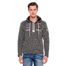 CIPO & BAXX FÉRFI KAPUCNIS PULÓVER CL359ANTHRACITE