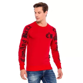 CIPO & BAXX DIVATOS FÉRFI HOSSZÚ UJJÚ PÓLÓ CL370RED