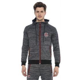 CIPO & BAXX DIVATOS  FÉRFI MELEGÍTŐ FELSŐ CL371GREYMELANGE   CIPO & BAXX DIVATOS  FÉRFI MELEGÍTŐ FELSŐ CL371GREYMELANGE