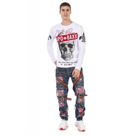 CIPO&BAXX FÉRFI HOSSZÚ UJJÚ PÓLÓ CL454 WHITE CIPO&BAXX FÉRFI HOSSZÚ UJJÚ PÓLÓ CL454 WHITE