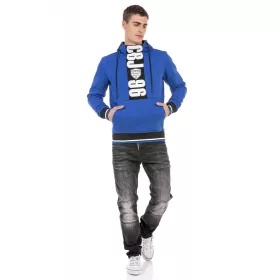 CIPO&BAXX FÉRFI PULÓVER CL478 SAXEBLUE