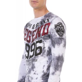 CIPO&BAXX FÉRFI HOSSZÚ UJJÚ PÓLÓ CL486 WHITE CIPO&BAXX FÉRFI HOSSZÚ UJJÚ PÓLÓ CL486 WHITE