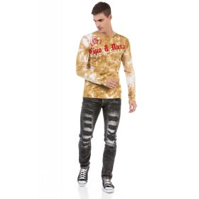 CIPO&BAXX FÉRFI HOSSZÚ UJJÚ PÓLÓ CL489 MUSTARD CIPO&BAXX FÉRFI HOSSZÚ UJJÚ PÓLÓ CL489 MUSTARD