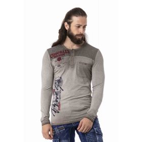 CL527 CIPO&BAXX FÉRFI HOSSZÚ UJJÚ PÓLÓ ANTHRACITE CL527 CIPO&BAXX FÉRFI HOSSZÚ UJJÚ PÓLÓ ANTHRACITE