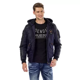 CIPO & BAXX VÍZÁLLÓ TÉLIKABÁT CM134NAVYBLUE